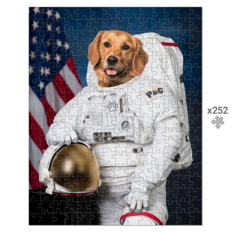 The Astronaut: Custom Pet Puzzle - Paw & Glory - #pet portraits# - #dog portraits# - #pet portraits uk#paw and glory, pet portraits Puzzle,personalised dog photos, pet drawing portraits, personalised dog art, dog portraits near me, commissioned pet portraits