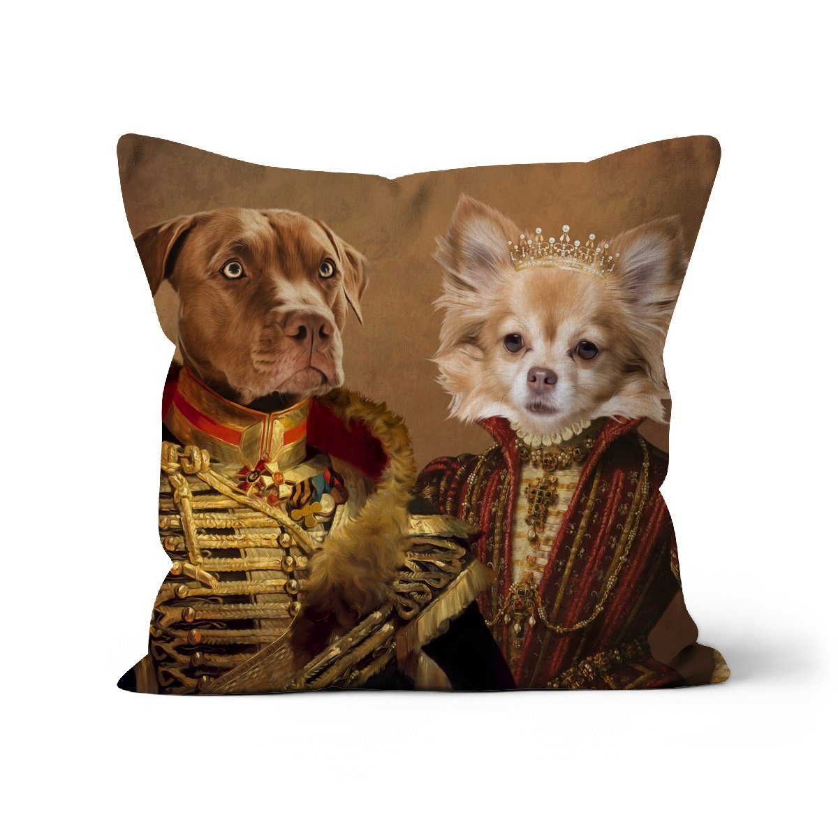 The Betrothed: Custom Pet Cushion - Paw & Glory - #pet portraits# - #dog portraits# - #pet portraits uk#paw & glory, pet portraits pillow,custom pet pillows, pillow personalized, custom pillow cover, dog personalized pillow, pillow with pet picture