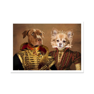 The Betrothed: Custom Pet Poster - Paw & Glory - #pet portraits# - #dog portraits# - #pet portraits uk#Paw & Glory, paw and glory, best dog paintings, dog and couple portrait, pet photo clothing, drawing dog portraits, digital pet paintings, dog portraits admiral, pet portrait