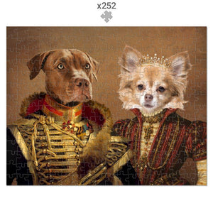 The Betrothed: Custom Pet Puzzle - Paw & Glory - #pet portraits# - #dog portraits# - #pet portraits uk#paw and glory, custom pet portrait Puzzle,pet drawings uk, pet drawings from photos, personalised cat portrait, cat portraits painting, dog painting artist