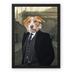The Big Bro (Peaky Blinders Inspired): Custom Pet Canvas - Paw & Glory,pawandglory,dog on canvas, pet portraits canvas, dog portrait canvas, canvas pet portraits, dog print canvas,
