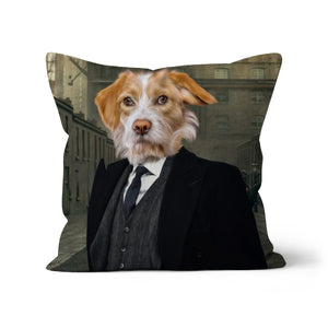 The Big Bro (Peaky Blinders Inspired): Custom Pet Cushion - Paw & Glory,pawandglory,personalised dog pillows, dog photo on pillow, pillow with dogs face, dog pillow cases, pillow custom, pet custom pillow