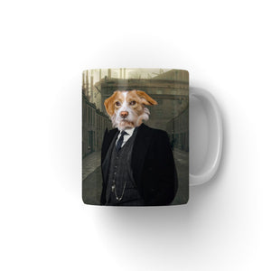 The Big Bro (Peaky Blinders Inspired): Custom Pet Mug - Paw & Glory,pawandglory,dog mug personalized, Pet gifts, modern pet portraits, custom pet portrait, personalised pet art