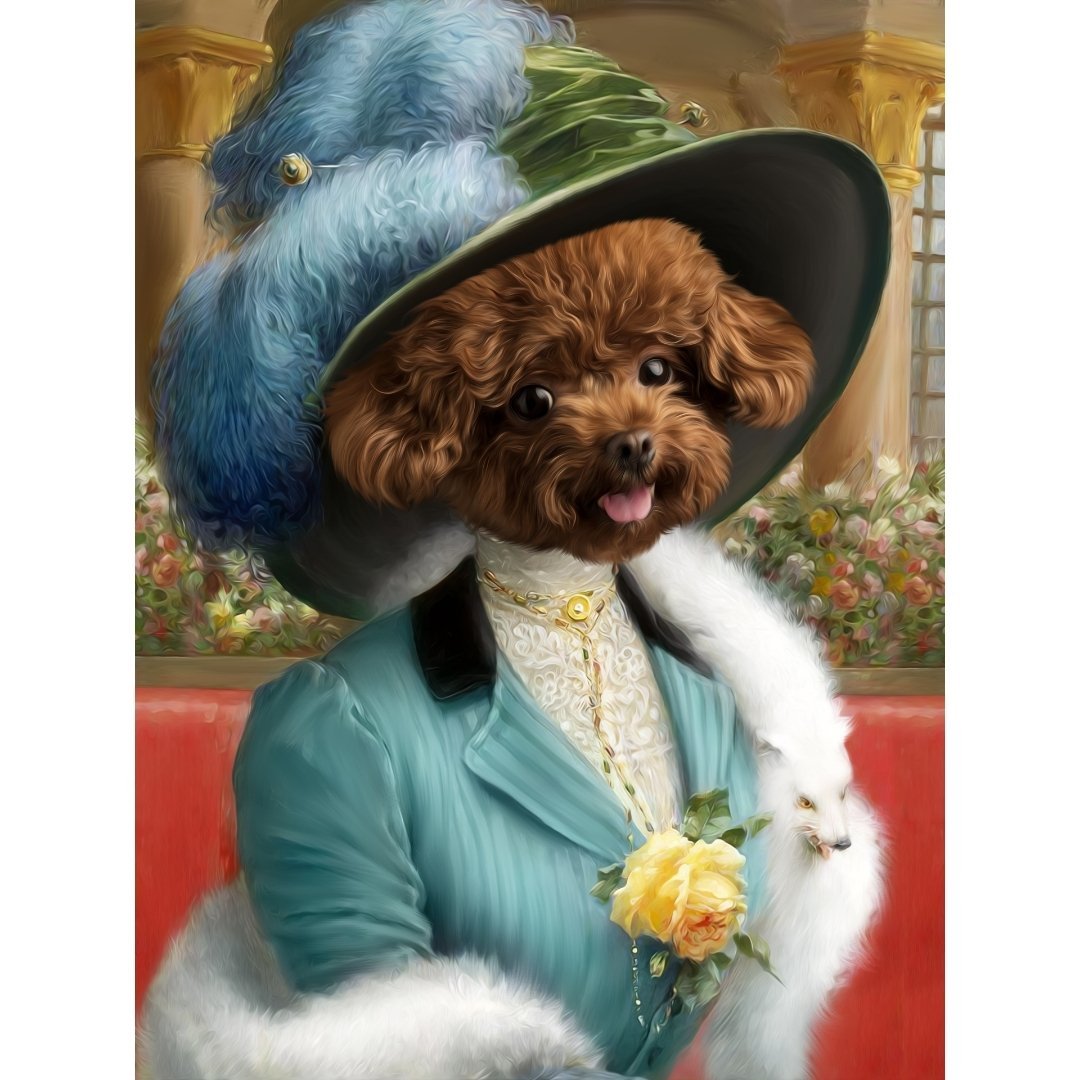 The Bluebell: Custom Pet Digital Portrait - Paw & Glory, pawandglory, pet photos on canvas, dog astronaut photo, dog and couple portrait, painting pets, pet portrait singapore, animal portrait pictures, pet portrait
