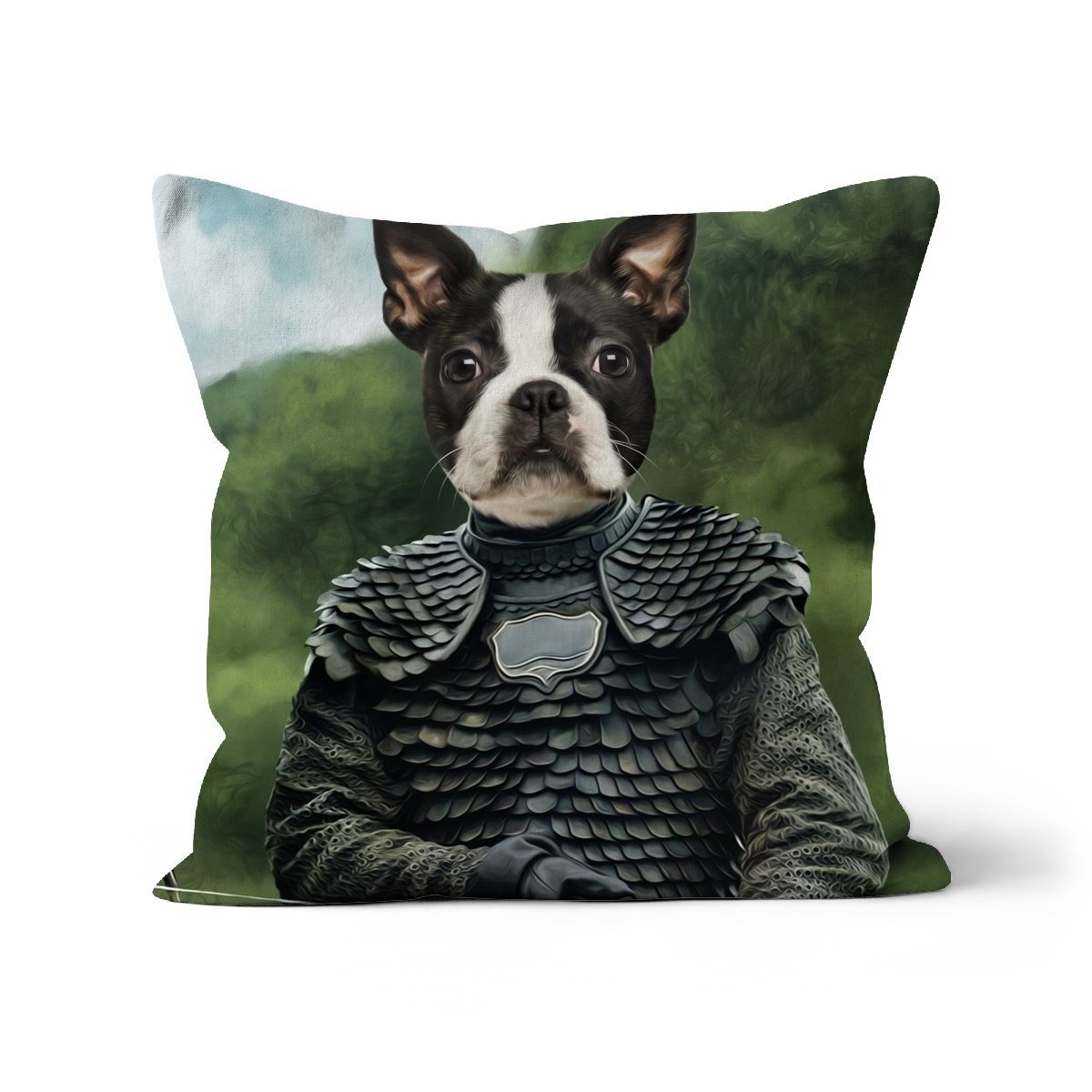 The Bowman (GOT Inspired): Custom Pet Throw Pillow - Paw & Glory - #pet portraits# - #dog portraits# - #pet portraits uk#paw and glory, custom pet portrait cushion,personalised cat pillow, dog shaped pillows, custom pillow cover, pillows with dogs picture, my pet pillow