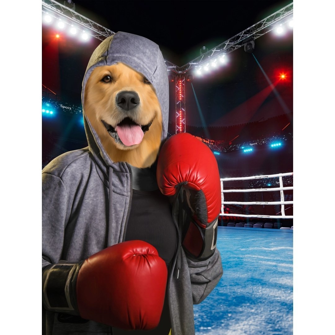 The Boxer: Custom Digital Pet Portrait - Paw & Glory - #pet portraits# - #dog portraits# - #pet portraits uk#