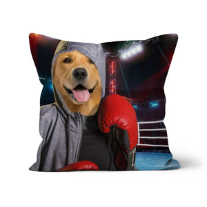 The Boxer: Custom Pet Cushion - Paw & Glory - #pet portraits# - #dog portraits# - #pet portraits uk#paw & glory, custom pet portrait pillow,dog on pillow, custom cat pillows, pet pillow, custom pillow of pet, pillow personalized