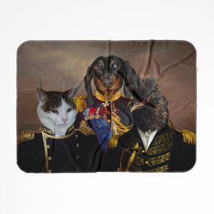 The Brigade: Custom Pet Blanket - Paw & Glory - #pet portraits# - #dog portraits# - #pet portraits uk#Paw and glory, Pet portraits blanket,blanket with pet on it, personalized blanket with dog, printed dog blanket, blankets with your dog on it, custom blanket with dogs face