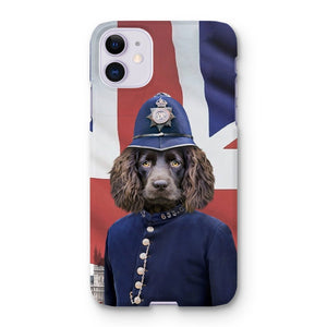 The British Police Officer: Custom Pet Phone Case - Paw & Glory - #pet portraits# - #dog portraits# - #pet portraits uk#