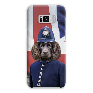 The British Police Officer: Custom Pet Phone Case - Paw & Glory - #pet portraits# - #dog portraits# - #pet portraits uk#