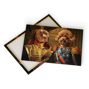 The Brothers In Arms: Custom Pet Canvas - Paw & Glory - #pet portraits# - #dog portraits# - #pet portraits uk#paw and glory, custom pet portrait canvas,the pet canvas, personalized pet canvas, pet art canvas, pet photo canvas, my pet canvas blanket