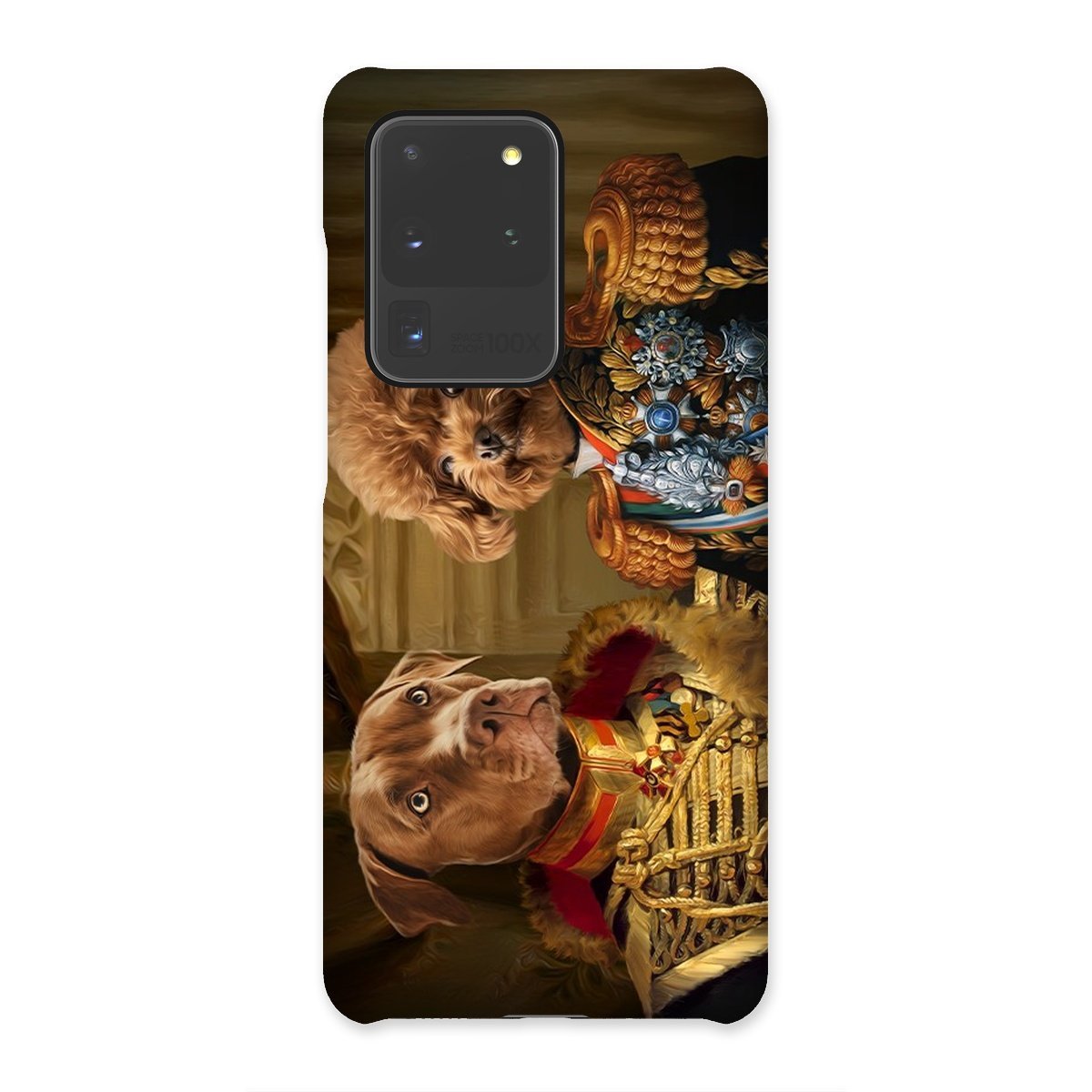 The Brothers In Arms: Custom Pet Phone Case - Paw & Glory - paw and glory, personalized cat phone case, personalised dog phone case uk, pet phone case, custom pet phone case, pet portrait phone case, iphone 11 case dogs, Pet Portrait phone case,