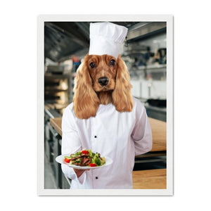 The Chef: Custom Pet Portrait - Paw & Glory, pawandglory, dog portraits admiral, pet portraits in oils, dog and couple portrait, dog portraits singapore, dog drawing from photo, dog portrait painting, pet portrait
