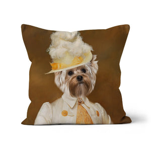 The Cherry Picker: Custom Pet Throw Pillow - Paw & Glory - #pet portraits# - #dog portraits# - #pet portraits uk#pawandglory, pet art pillow,pillow personalized, pet face pillows, dog photo on pillow, pet custom pillow, pillows with dogs picture