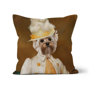 The Cherry Picker: Custom Pet Throw Pillow - Paw & Glory - #pet portraits# - #dog portraits# - #pet portraits uk#paw and glory, custom pet portrait cushion,dog shaped pillows, dog on pillow, personalised pet pillows, custom cat pillows, print pet on pillow