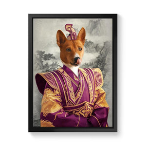The Chinese Emperor: Custom Pet Canvas - Paw & Glory - #pet portraits# - #dog portraits# - #pet portraits uk#pawandglory, pet art canvas,custom pet canvas art, personalized dog canvas print, dog canvas custom, canvas of pet, dog canvas painting