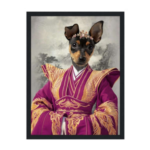 The Chinese Empress: Custom Pet Portrait - Paw & Glory, pawandglory, dog portrait background colors, dog astronaut photo, best dog artists, dog astronaut photo, dog drawing from photo, dog portrait images, pet portrait