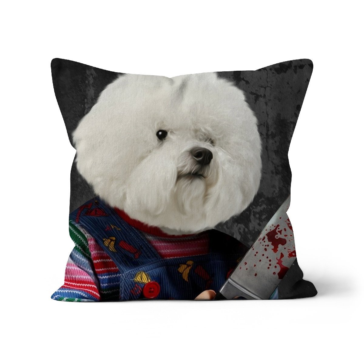 The Chuckie: Custom Pet Cushion - Paw & Glory - #pet portraits# - #dog portraits# - #pet portraits uk#paw & glory, custom pet portrait pillow,pillow personalized, pet pillow, pillow custom, personalised dog pillows, personalised pet pillows