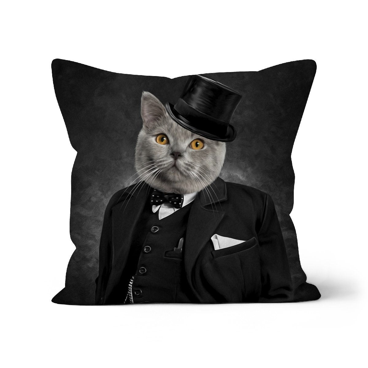 The Churchill: Custom Pet Cushion - Paw & Glory - #pet portraits# - #dog portraits# - #pet portraits uk#paw and glory, pet portraits cushion,dog pillows personalized, pet face pillows, dog photo on pillow, custom cat pillows, pillow with pet picture