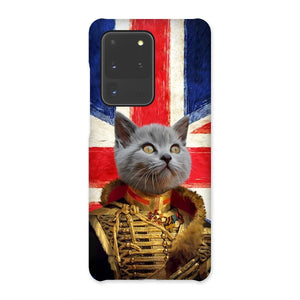 The Colonel British Flag Edition: Custom Pet Phone Case - Paw & Glory - paw and glory, pet portrait phone case uk, personalised cat phone case, dog phone case custom, personalised iphone 11 case dogs, dog mum phone case, pet art phone case, pet portraits phone case,
