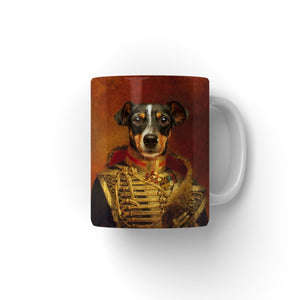 The Colonel: Custom Pet Mug - Paw & Glory - #pet portraits# - #dog portraits# - #pet portraits uk#paw and glory, pet portraits Mug,put your dog on a mug, coffee mug with dogs, image on mug, personalized pet coffee mugs, custom printing mugs