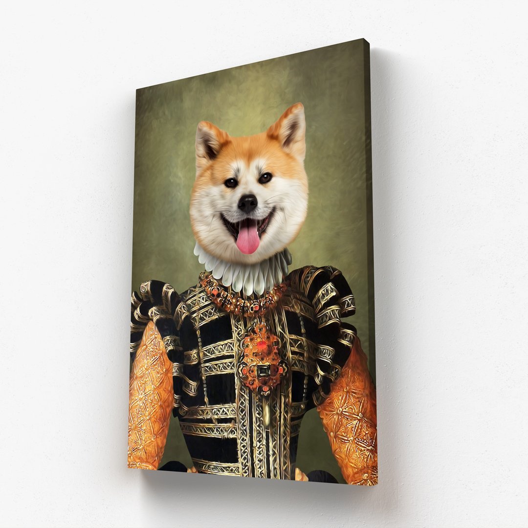 The Consort: Custom Pet Canvas - Paw & Glory - #pet portraits# - #dog portraits# - #pet portraits uk#paw & glory, pet portraits canvas,the pet on canvas, your pet on canvas, canvas dog painting, dog picture canvas, dog art canvas
