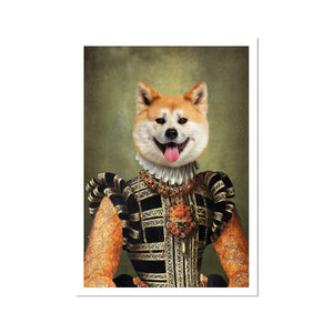 The Consort: Custom Pet Poster - Paw & Glory - #pet portraits# - #dog portraits# - #pet portraits uk#Paw & Glory, paw and glory, dog portrait painting funny pet photos in costume renaissance painting of a dog picture with your pet Pet art, dogposter pet portrait
