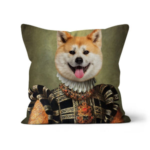 The Consort: Custom Pet Throw Pillow - Paw & Glory - #pet portraits# - #dog portraits# - #pet portraits uk#paw and glory, custom pet portrait cushion,my pet pillow, dog memory pillow, photo pet pillow, pillow custom, pup pillows