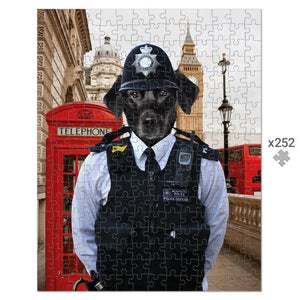 The Constable: Custom Pet Puzzle - Paw & Glory - #pet portraits# - #dog portraits# - #pet portraits uk#paw and glory, custom pet portrait Puzzle,drawing of your pet, personalised dog prints uk, paint my dog uk, pet commission art, personalised pet portrait sketch