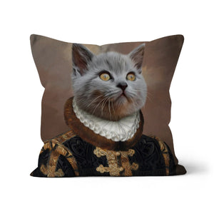 The Count: Custom Pet Cushion - Paw & Glory - #pet portraits# - #dog portraits# - #pet portraits uk#paw & glory, custom pet portrait pillow,dog on pillow, custom cat pillows, pet pillow, custom pillow of pet, pillow personalized