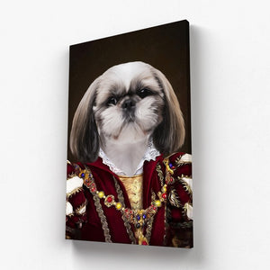 The Countess: Custom Pet Canvas - Paw & Glory - #pet portraits# - #dog portraits# - #pet portraits uk#paw and glory, custom pet portrait canvas,canvas dog carrier, my pet canvas , pet custom canvas, pet on canvas uk, pet canvas portrait