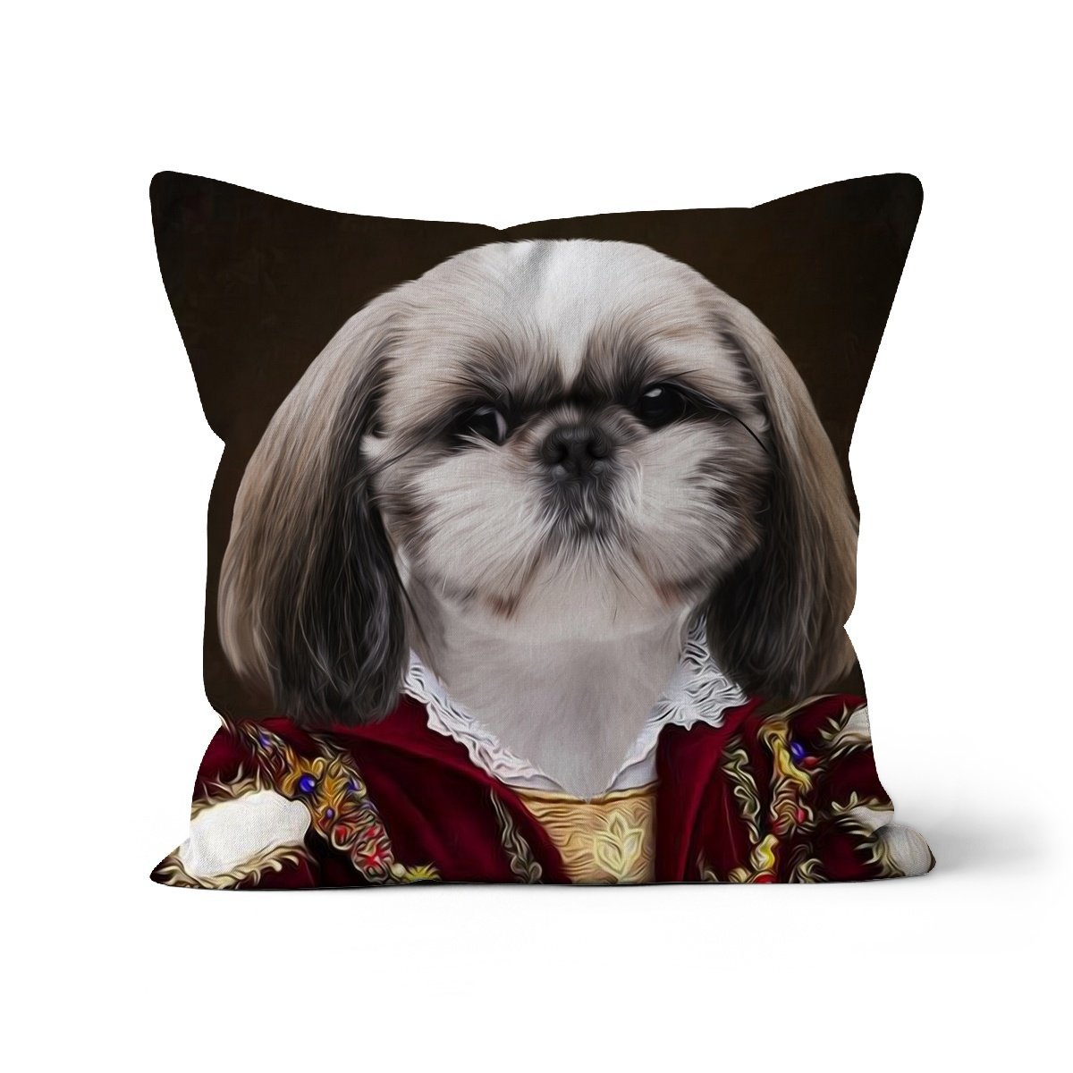 The Countess: Custom Pet Throw Pillow - Paw & Glory - #pet portraits# - #dog portraits# - #pet portraits uk#paw & glory, pet portraits pillow,custom pillow of your pet, dog personalized pillow, custom pillow cover, dog shaped pillows, dog pillows personalized