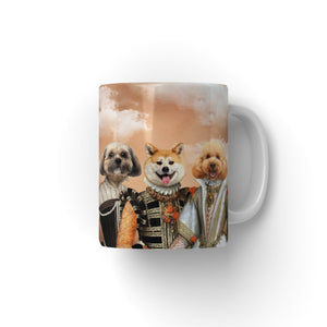 The Dignified 3: Custom Pet Mug - Paw & Glory - #pet portraits# - #dog portraits# - #pet portraits uk#pawandglory, pet art Mug,mugs dog, pup mug, coffee mugs with dogs, dog face mugs, dog owner mugs