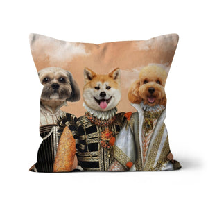 The Dignified 3: Custom Pet Throw Pillow - Paw & Glory - #pet portraits# - #dog portraits# - #pet portraits uk#paw and glory, pet portraits cushion,dog pillow custom, custom pet pillows, pup pillows, pillow with dogs face, dog pillow cases