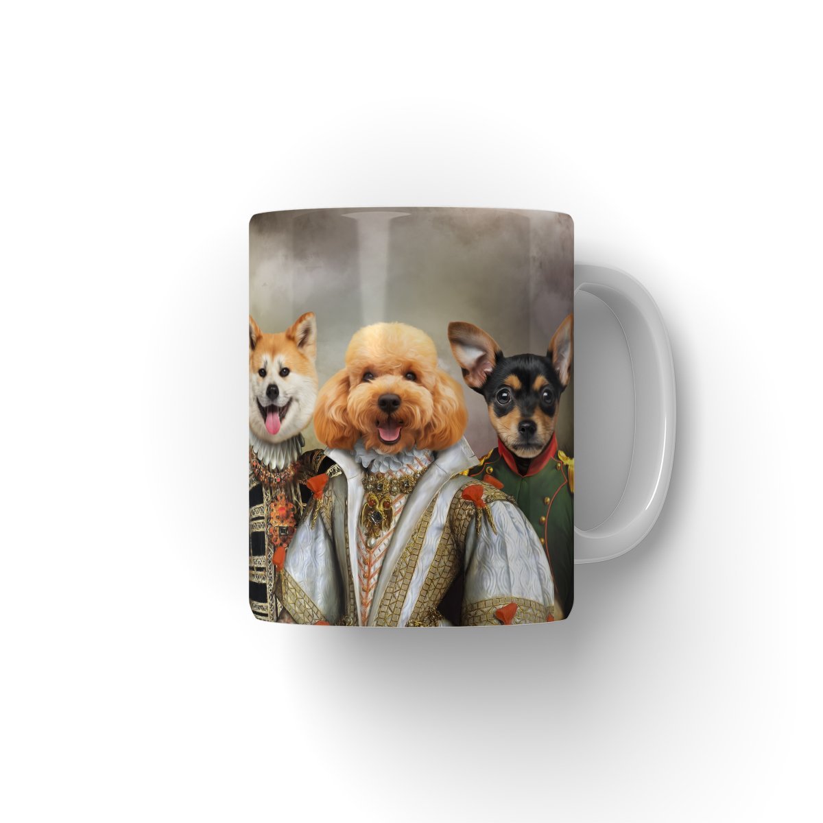 The Dignified: Custom 4 Pet Mug - Paw & Glory - #pet portraits# - #dog portraits# - #pet portraits uk#paw and glory, custom pet portrait Mug,man and dog mug, make custom mug, custom order mugs, design your own coffee mug, customized mugs with names