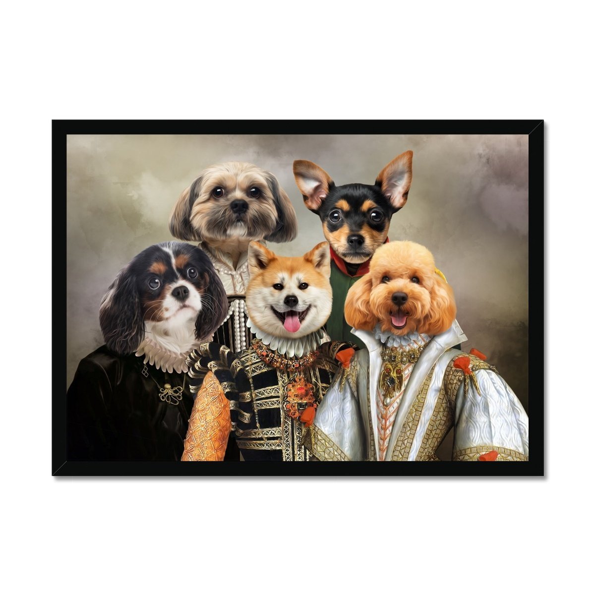 The Dignified: Custom Framed 5 Pet Portrait - Paw & Glory, pawandglory, dog portrait images, aristocrat dog painting, drawing pictures of pets, admiral pet portrait, dog portrait background colors, cat picture painting, pet portrait