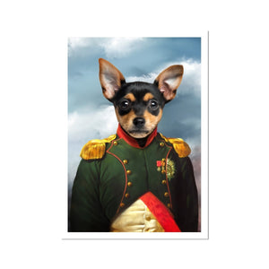 The Dignitary: Custom Pet Portrait - Paw & Glory, paw and glory, paintings of pets from photos, for pet portraits, dog astronaut photo, paw portraits, custom pet painting, pet portrait admiral, pet portraits