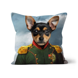 The Dignitary: Custom Pet Throw Pillow - Paw & Glory - #pet portraits# - #dog portraits# - #pet portraits uk#paw and glory, custom pet portrait cushion,pillows of your dog, dog on pillow, photo pet pillow, custom pillow of pet, dog personalized pillow