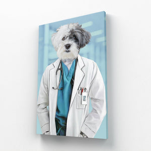 The Doctor: Custom Pet Canvas - Paw & Glory - #pet portraits# - #dog portraits# - #pet portraits uk#paw and glory, pet portraits canvas,pet on canvas, personalized pet canvas art, pet on canvas reviews, personalized dog canvas art, the pet on canvas reviews