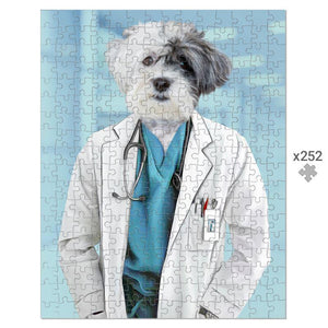 The Doctor: Custom Pet Puzzle - Paw & Glory - #pet portraits# - #dog portraits# - #pet portraits uk#pawandglory, pet art Puzzle,double pet portraits, pet portraits digital, pet portraits in costume uk, victorian dog painting, dog photo puzzle