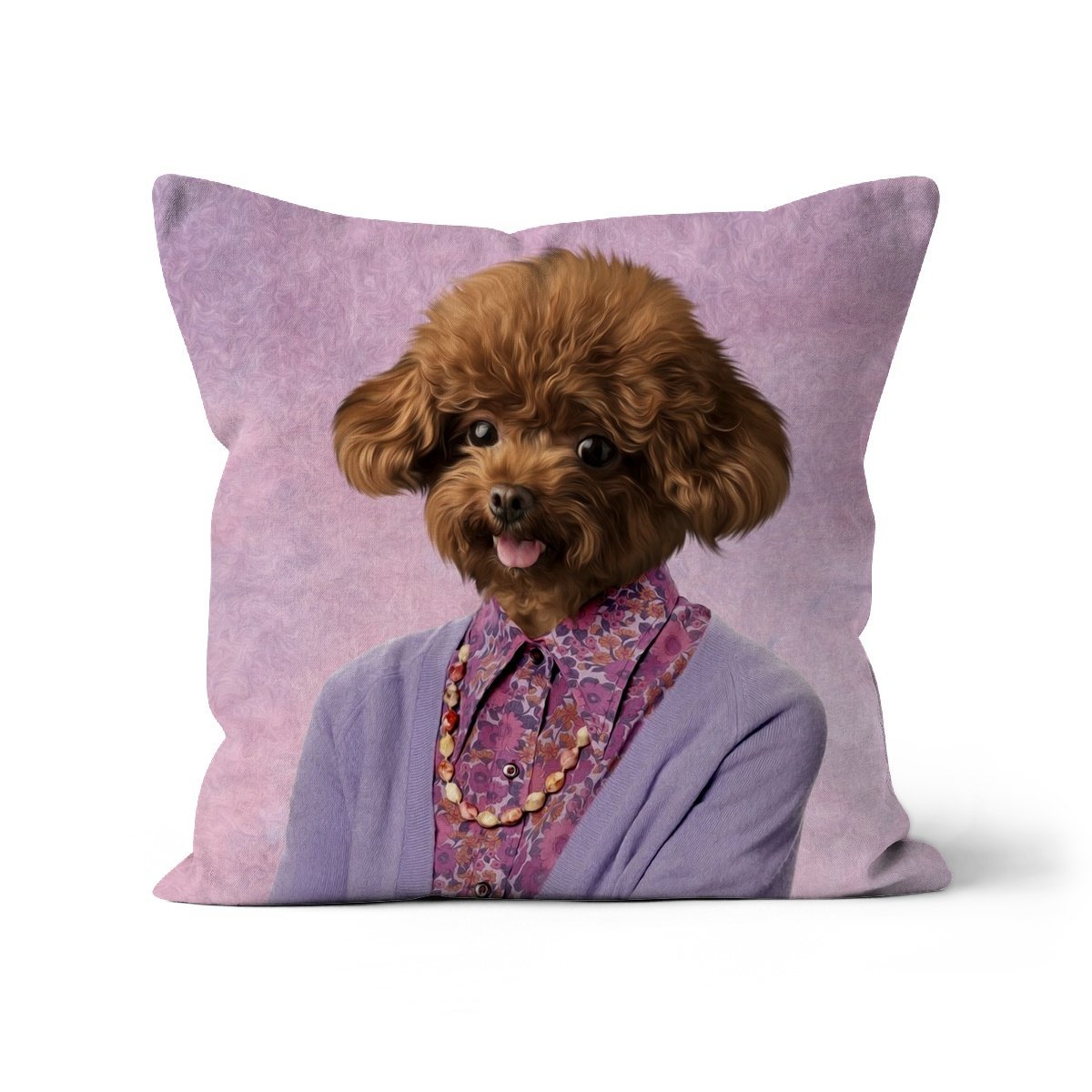 The Dot Cotton (Eastenders Inspired): Custom Pet Cushion - Paw & Glory - #pet portraits# - #dog portraits# - #pet portraits uk#paw & glory, custom pet portrait pillow,custom pillow of your pet, dog personalized pillow, custom pillow cover, dog shaped pillows, dog pillows personalized