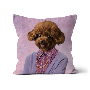 The Dot Cotton (Eastenders Inspired): Custom Pet Cushion - Paw & Glory - #pet portraits# - #dog portraits# - #pet portraits uk#paw & glory, custom pet portrait pillow,custom pillow of your pet, dog personalized pillow, custom pillow cover, dog shaped pillows, dog pillows personalized