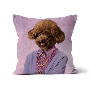 The Dot Cotton (Eastenders Inspired): Custom Pet Cushion - Paw & Glory - #pet portraits# - #dog portraits# - #pet portraits uk#paw and glory, custom pet portrait cushion,dog pillow custom, photo pet pillow, my pet pillow, personalised cat pillow, dog memory pillow