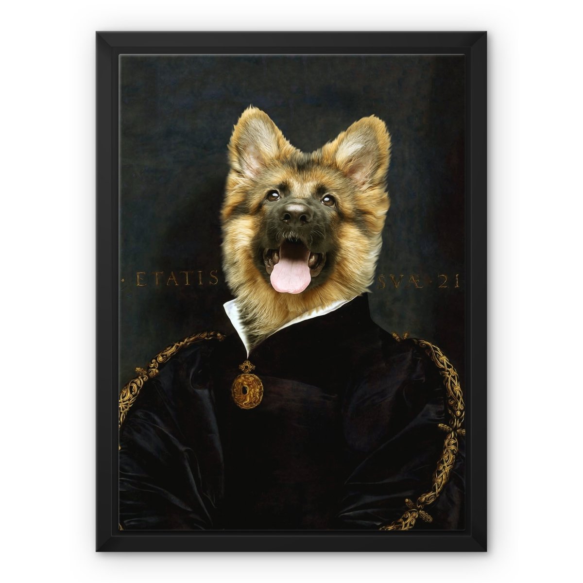 The Duchess: Custom Pet Canvas - Paw & Glory - #pet portraits# - #dog portraits# - #pet portraits uk#paw & glory, pet portraits canvas,dog pictures on canvas, canvas dog blanket, dog wall art canvas, custom dog canvas art, dog canvas print