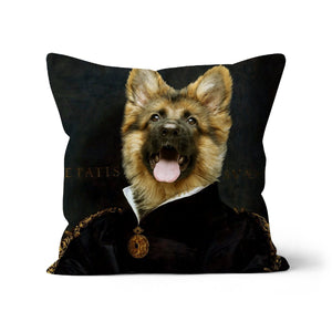 The Duchess: Custom Pet Throw Pillow - Paw & Glory - #pet portraits# - #dog portraits# - #pet portraits uk#paw & glory, custom pet portrait pillow,pet face pillows, pillow personalized, dog personalized pillow, pillow with pet picture, dog pillows personalized