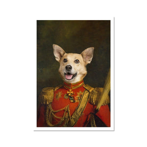 The Duke: Custom Pet Poster - Paw & Glory - #pet portraits# - #dog portraits# - #pet portraits uk#Paw & Glory, paw and glory, pets into art, pets in paintings hand painted pet portraits, personalized pet wall art cute dog poster royal animal paintings pet portrait