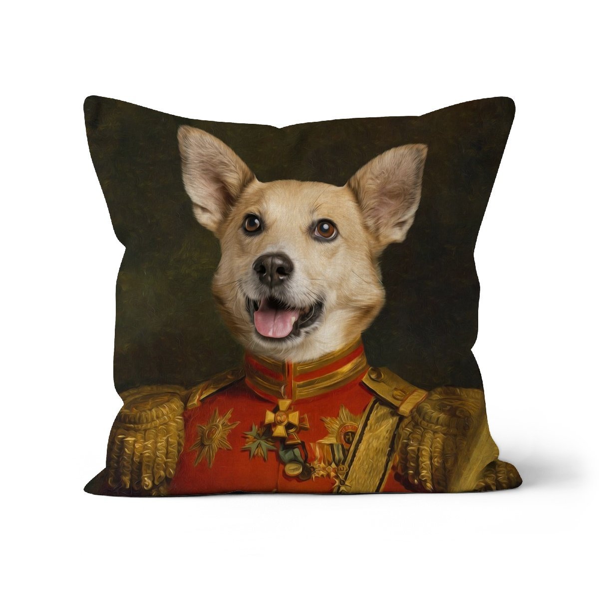 The Duke: Custom Pet Throw Pillow - Paw & Glory - #pet portraits# - #dog portraits# - #pet portraits uk#paw & glory, pet portraits pillow,pet custom pillow, personalised dog pillows, dog pillow cases, pillow with dogs face, pillow custom, dog photo on pillow