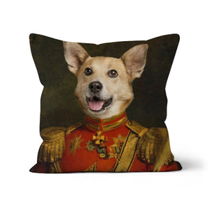 The Duke: Custom Pet Throw Pillow - Paw & Glory - #pet portraits# - #dog portraits# - #pet portraits uk#pawandglory, pet art pillow,pillow personalized, pet face pillows, dog photo on pillow, pet custom pillow, pillows with dogs picture