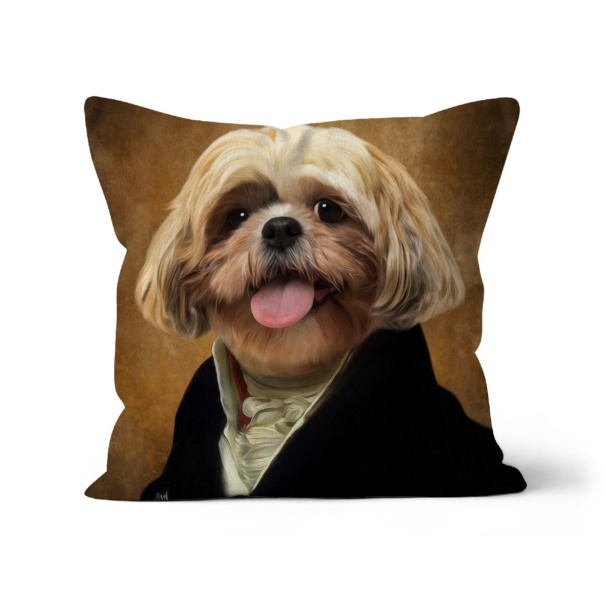 The Earl: Custom Pet Throw Pillow - Paw & Glory - #pet portraits# - #dog portraits# - #pet portraits uk#paw and glory, pet portraits cushion,pet face pillow, custom cat pillows, pet pillow, custom pillow of pet, personalised cat pillow