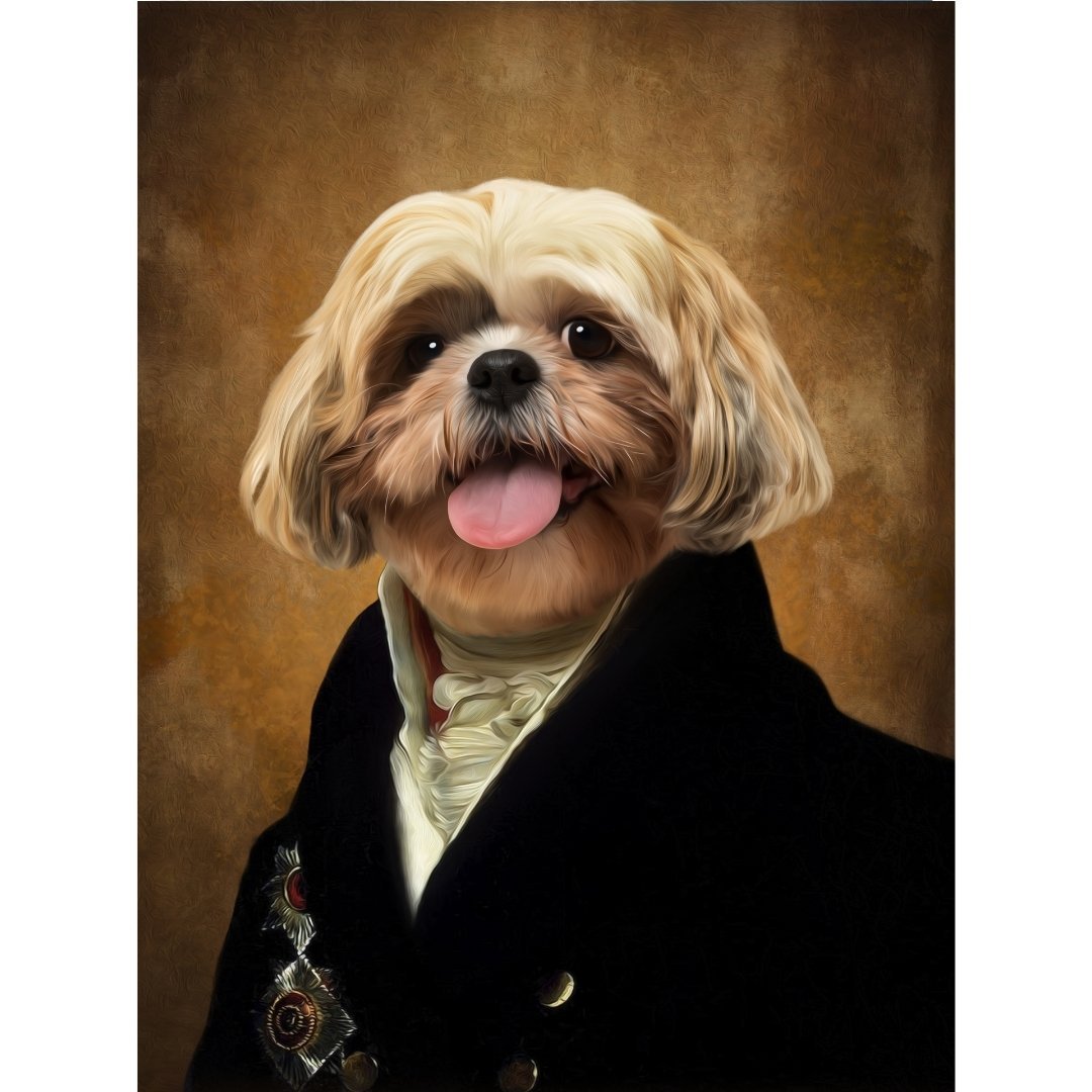 The Earl Digital Portrait - Paw & Glory, pawandglory, pet portraits in oils, dog drawing from photo, professional pet photos, custom pet paintings, pictures for pets, dog portrait painting, pet portrait